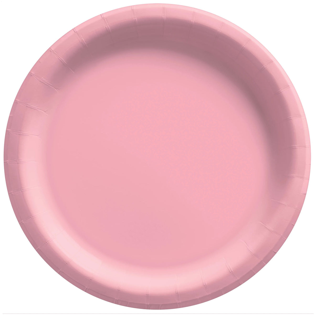 New Pink 8.5-inch Round Paper Plates, 50-pk