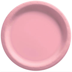 New Pink 8.5-inch Round Paper Plates, 50-pk