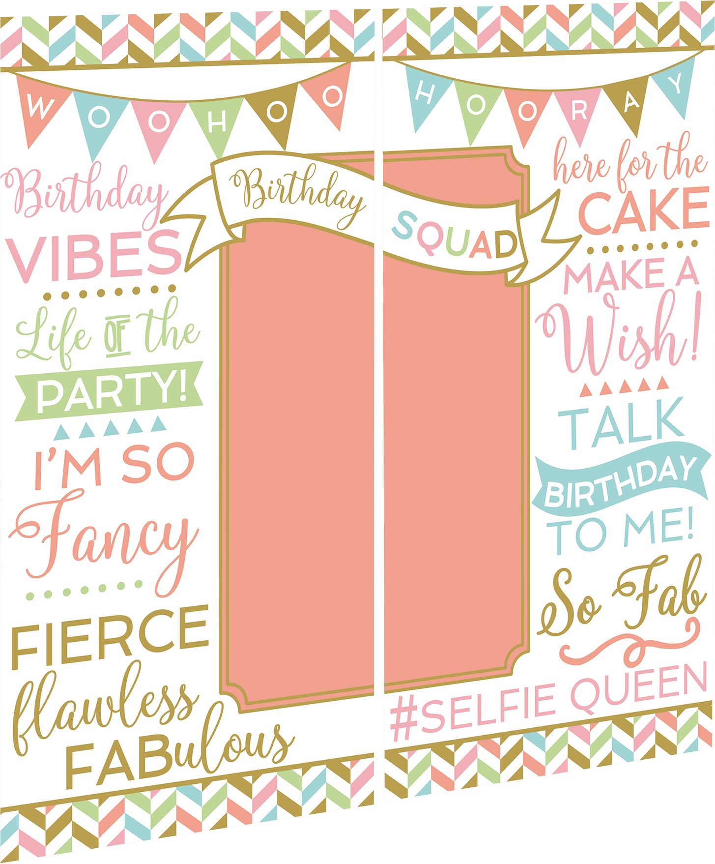 Confetti Fun Scene Setter, Photo Props, 65-inch, 15-pk