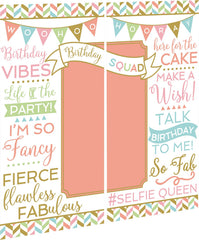 Confetti Fun Scene Setter, Photo Props, 65-inch, 15-pk