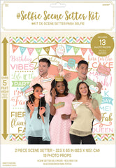 Confetti Fun Scene Setter, Photo Props, 65-inch, 15-pk