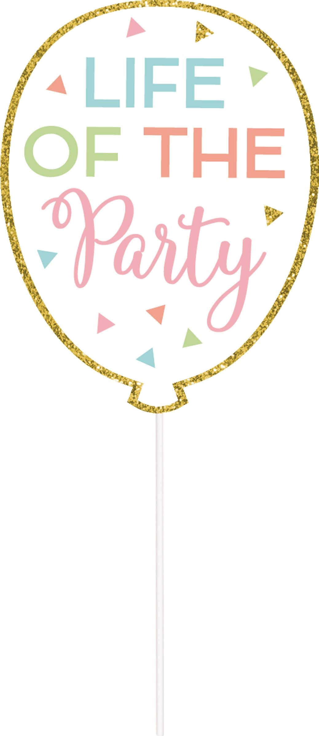 Confetti Fun Scene Setter, Photo Props, 65-inch, 15-pk