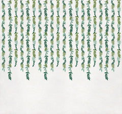 Love & Leaves Scene Setter, Green/White, 65-inch