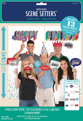 Here's to Your Birthday Scene Setter with Photo Booth Props