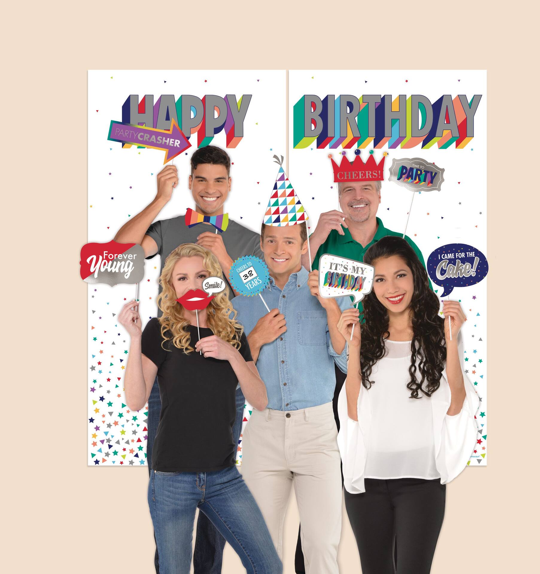 Here's to Your Birthday Scene Setter with Photo Booth Props