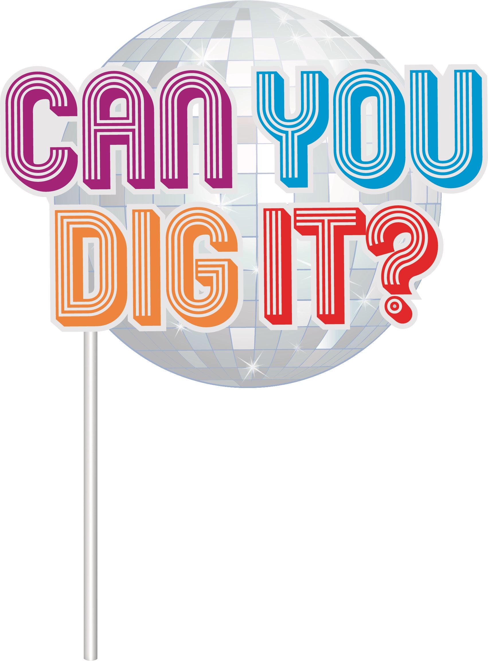 Can You Dig It Plastic Scene Setter, 65 inch, 13-pk