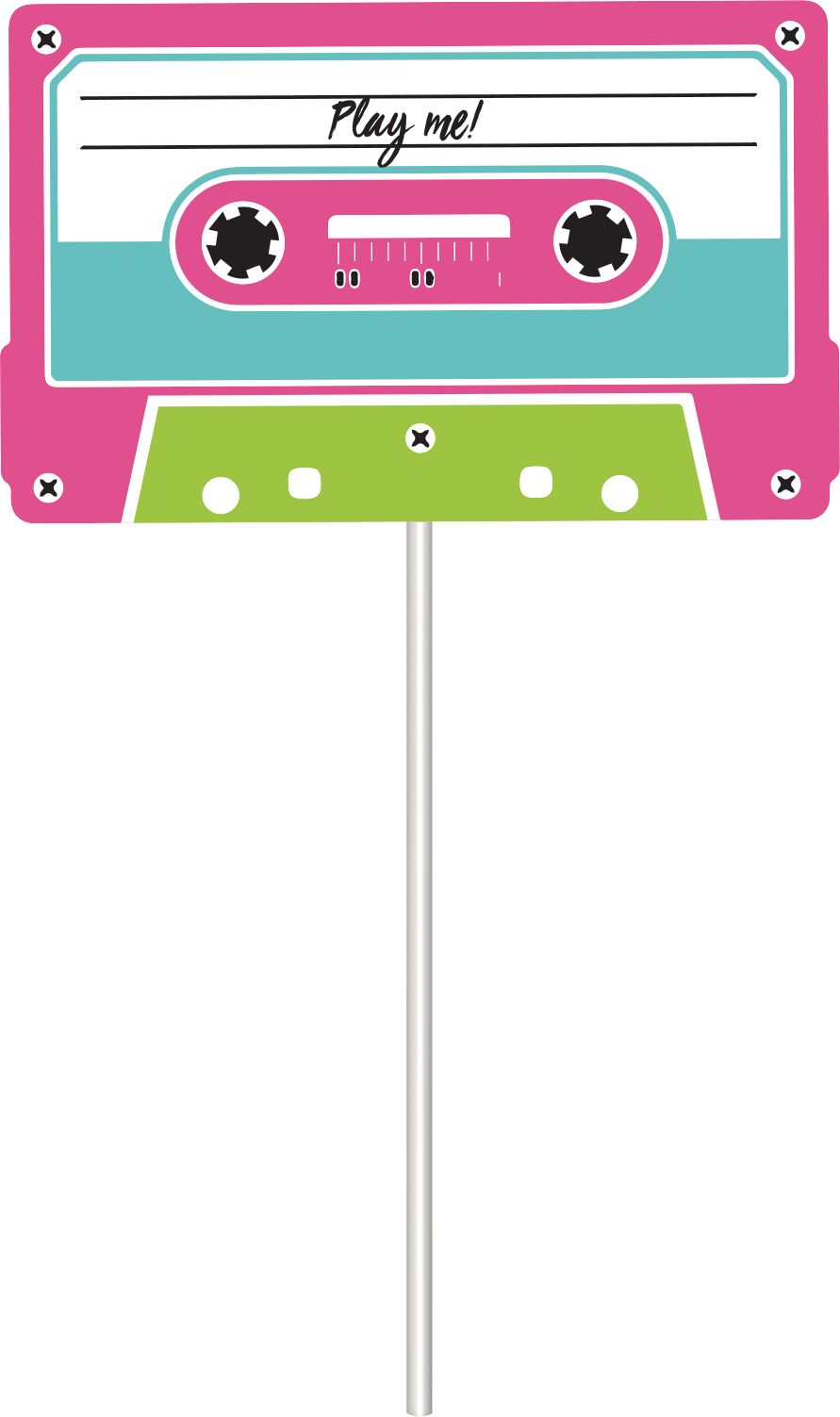 Awesome 80s Scene Setter, Photo Props, 65-inch, 14-pk