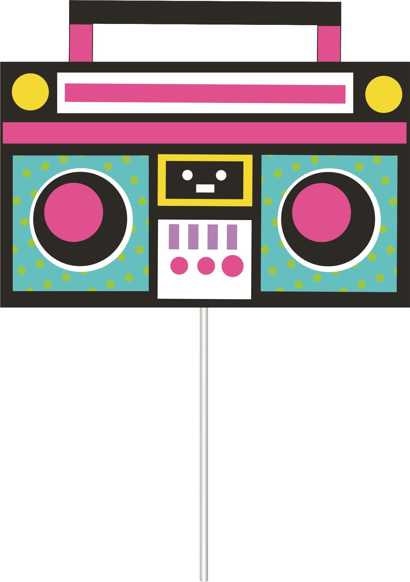 Awesome 80s Scene Setter, Photo Props, 65-inch, 14-pk