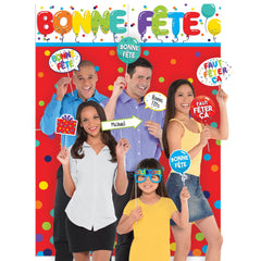 Colorful Bonne Fete Scene Setter Kit with Props