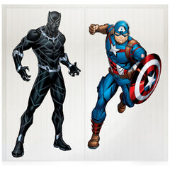 Disney Marvel Avengers Scene Setter, Black/Blue/Red, 14.5-inch, 2-pk