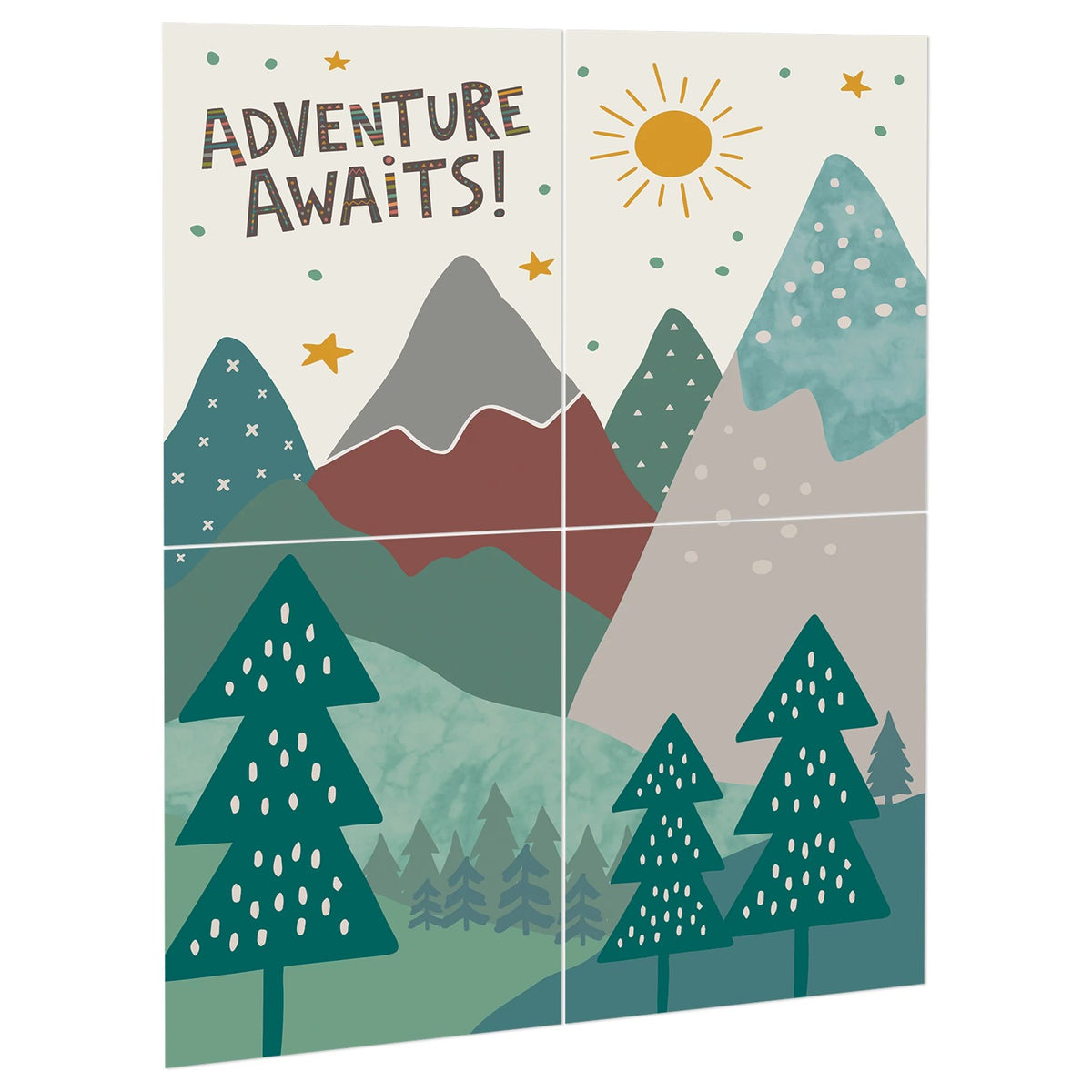 Wilderness Adventure Scene Setter, 14.5 inch, 4-pk