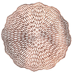 Blossom Vinyl Placemat, Rose Gold, 14.5-inch, 4-pk