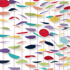 Vibrant Rainbow Circle Backdrop Decoration