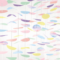 Pastel Multi-Colored Tissue Circle Backdrop, 11-inch