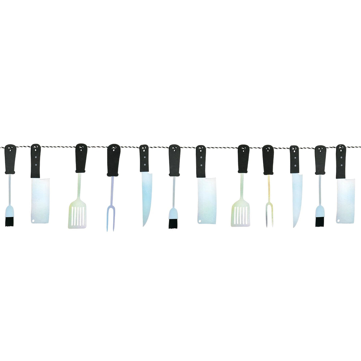 Summer BBQ Utensil Banner, 7.5-ft