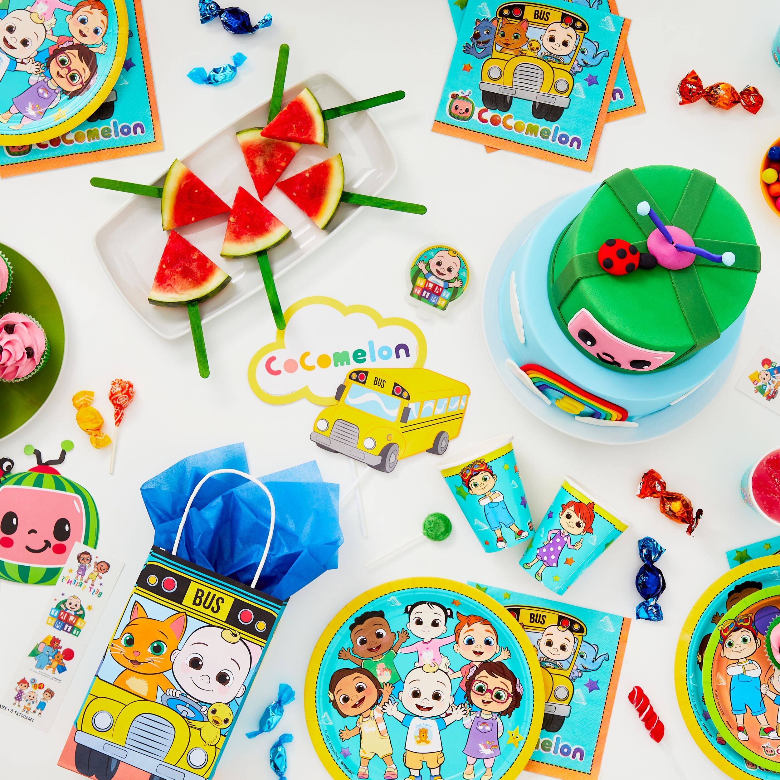 CoComelon Scene Setter, Photo Props, Multi-Colored, 14.75 inch, 16-pk