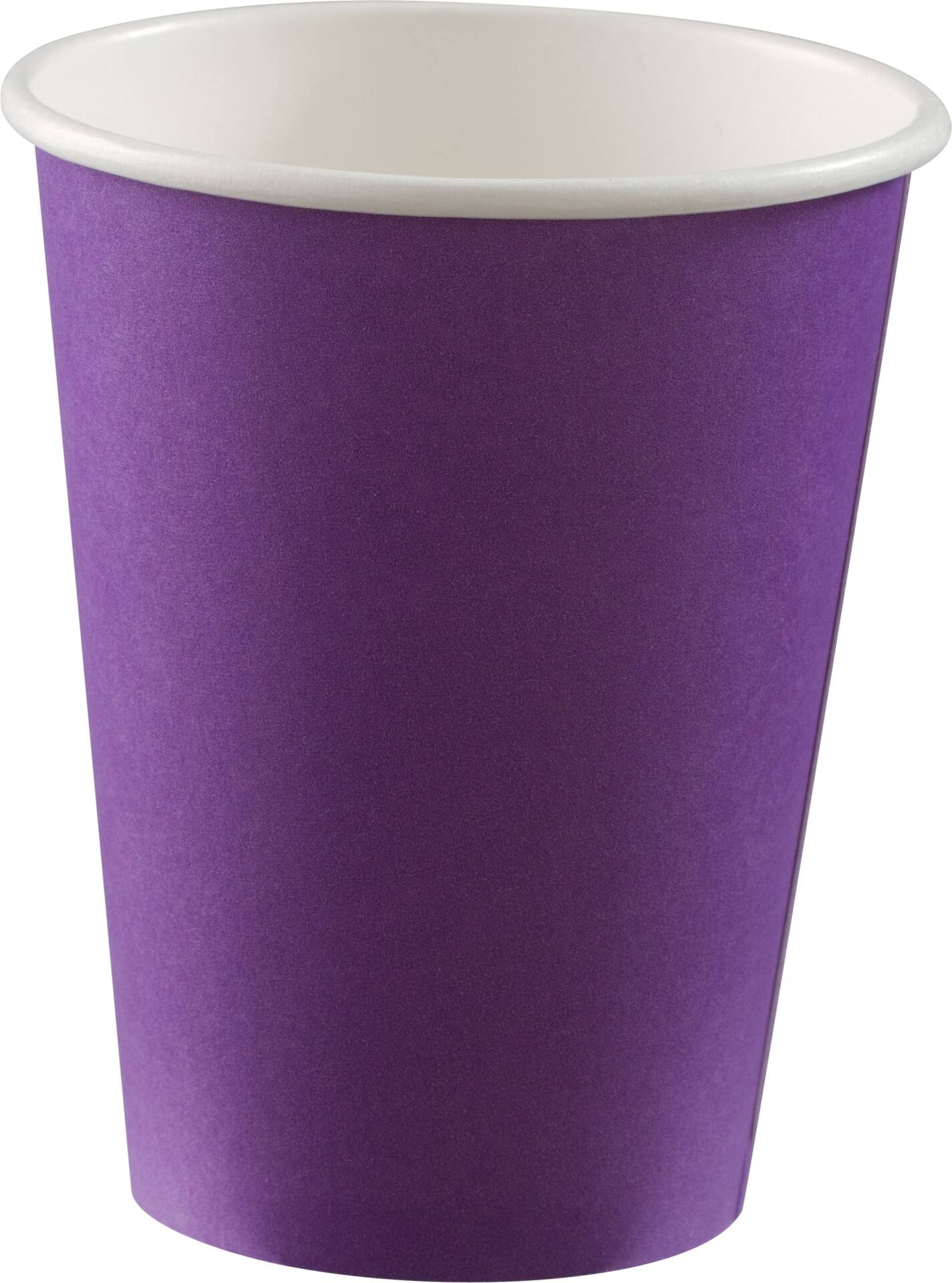 Purple Paper Disposable Cups, 12-ounce, 40-Pack