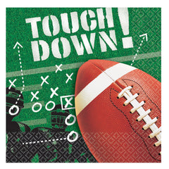 Touchdowns & Tailgates Printed Beverage Napkins, 125-pk