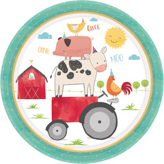 10.5-inch Friendly Farm Dinner Paper Plates, 18-pk