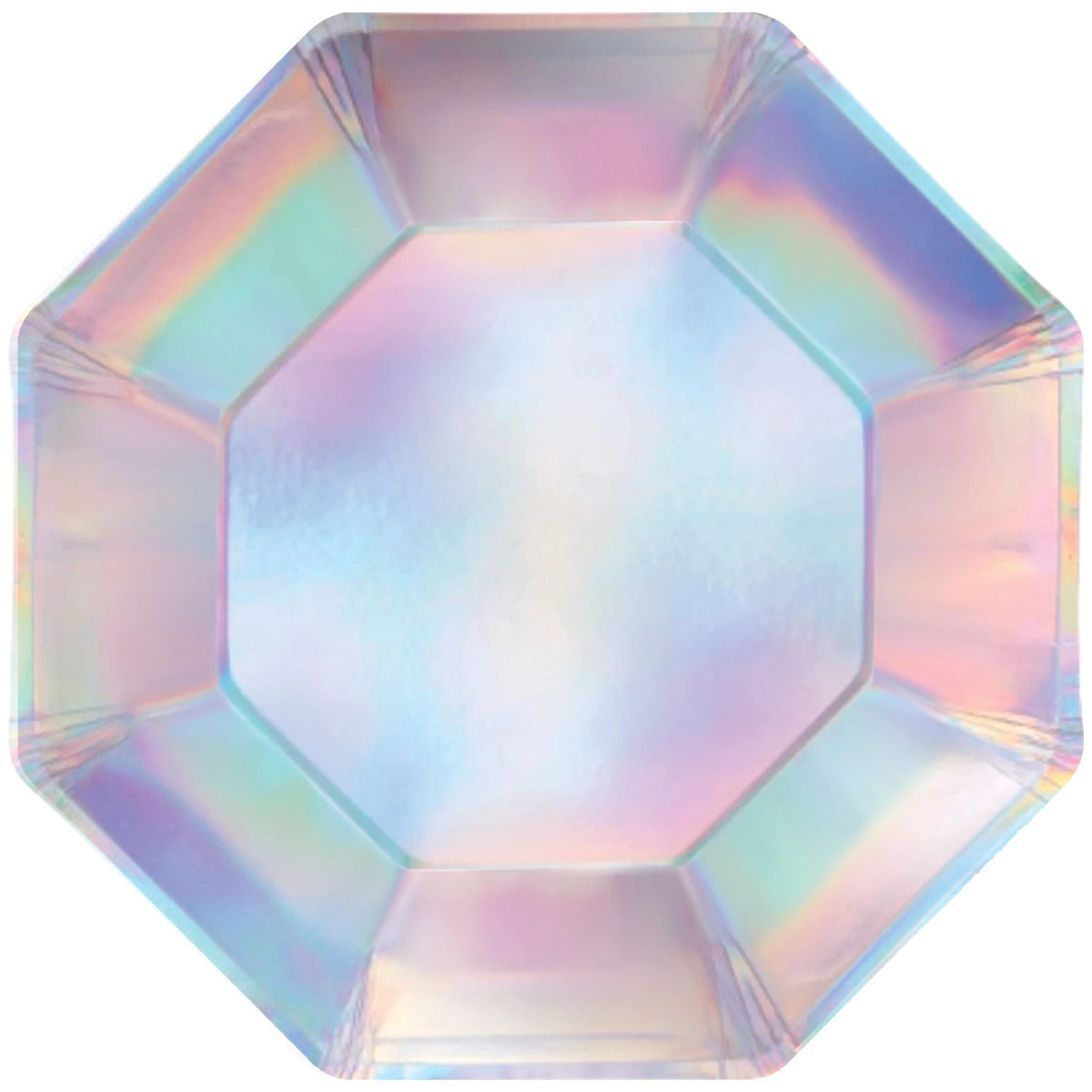 Iridescent 10-inch Octagonal Party Paper Plates, 20-pk