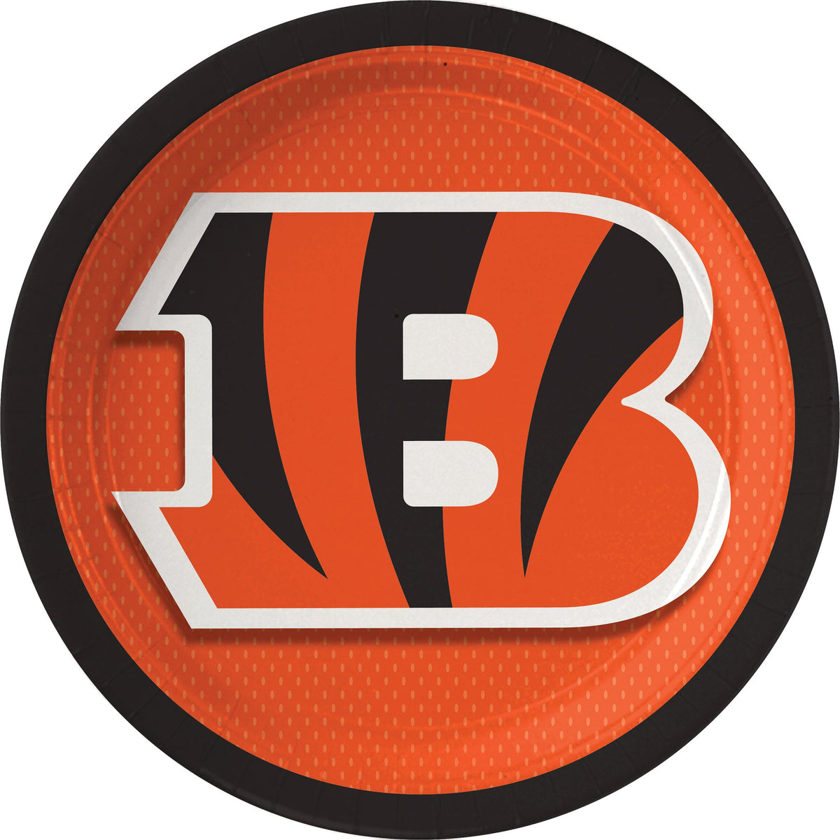 Cincinnati Bengals 9-inch Round Paper Plates, 18-pk