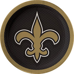 9-inch New Orleans Saints Lunch Paper Plates, 18-pk