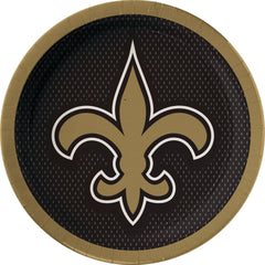 9-inch New Orleans Saints Lunch Paper Plates, 18-pk