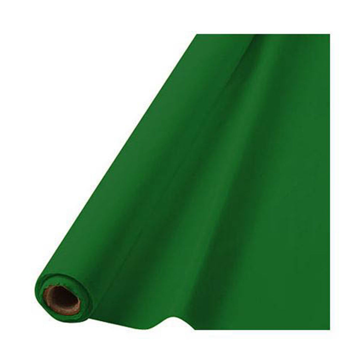 Festive Green Plastic Table Cover Roll, 40 inch x 100 foot