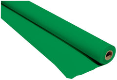 Festive Green Plastic Table Cover Roll, 40 inch x 100 foot