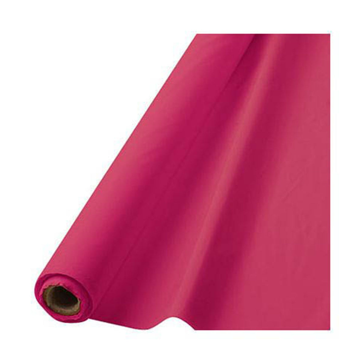 Bright Pink Plastic Table Cover Roll, 40 inch x 100 foot
