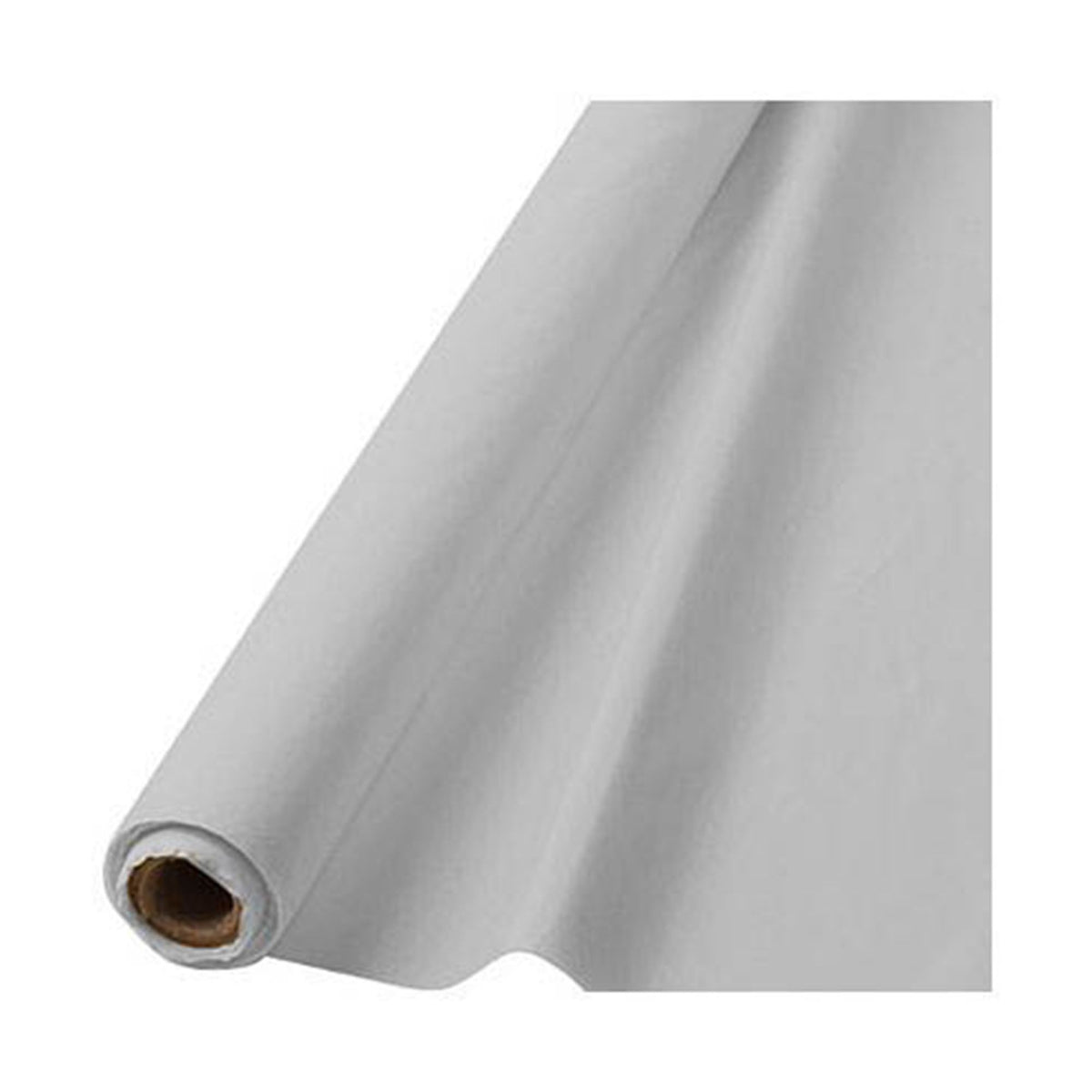 Silver Plastic Table Cover Roll, 40 inch x 100 foot
