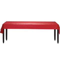 Apple Red Plastic Table Roll - 40 x 100'