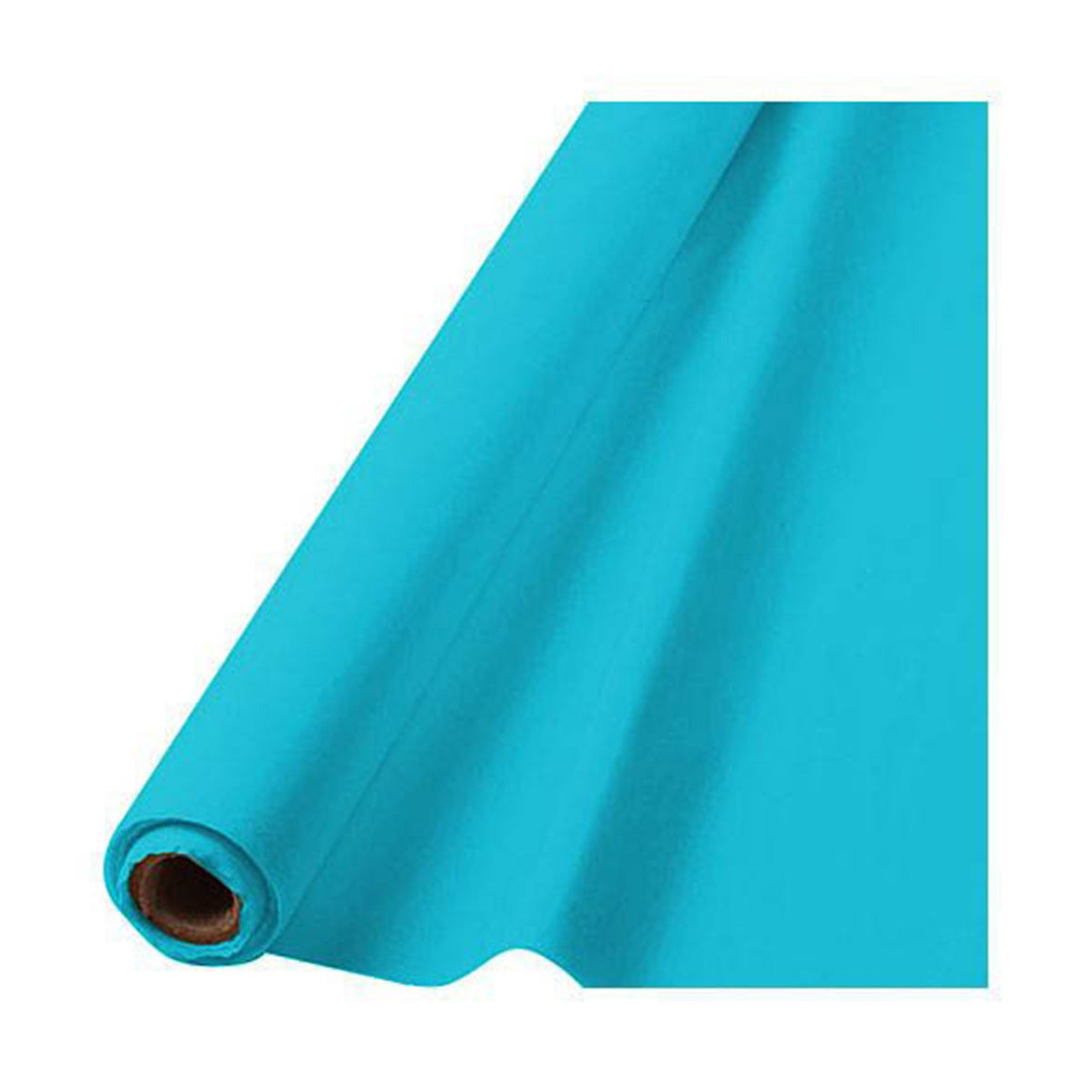 Caribbean Blue Plastic Table Cover Roll, 40 inch x 100 foot