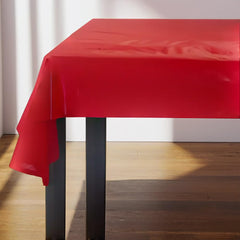Jumbo Apple Red Plastic Table Cover Roll - 40 x 250'