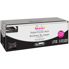 Black Plastic Table Cover Roll, 40 inch x 126 foot, Slide Cutter