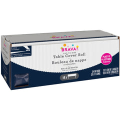 Plastic Table Cover Roll, True Navy, 54 inch x 126 ft
