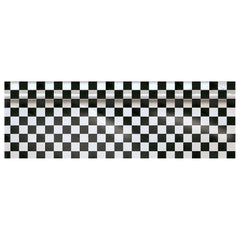 Black & White Checkered Plastic Table Roll