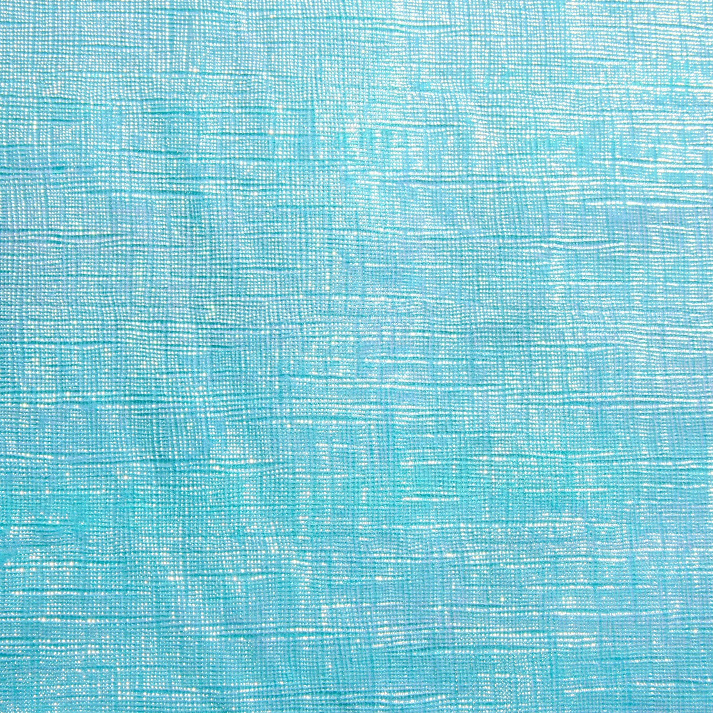 Dazzler Blue Plastic Opalescent Reusable Table Cover, 54 inch x 102 inch
