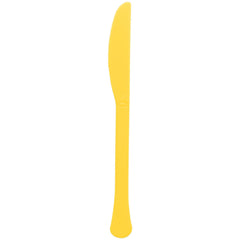 Heavyweight Yellow Sunshine Plastic Knives, 50-pk