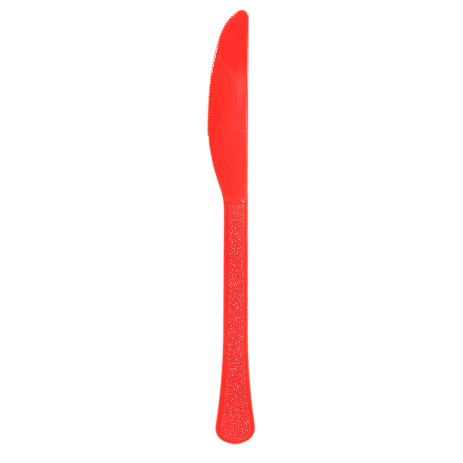 Heavy Duty Red Plastic Knives, 50-pk