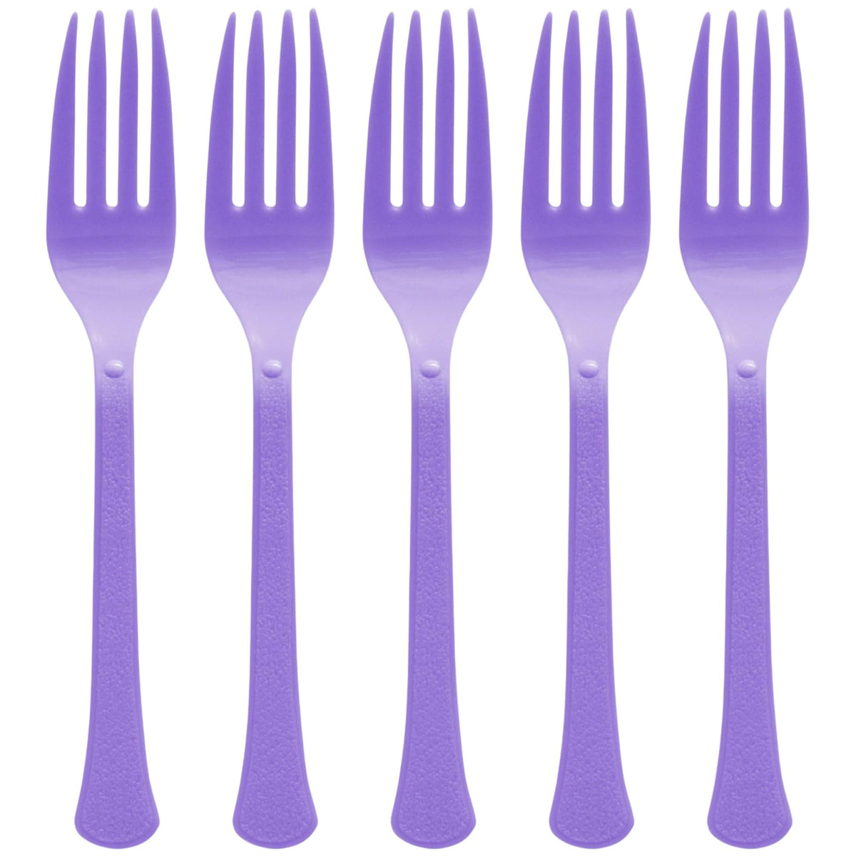 Lavender Plastic Forks - Solid Color Tableware, 50-pk