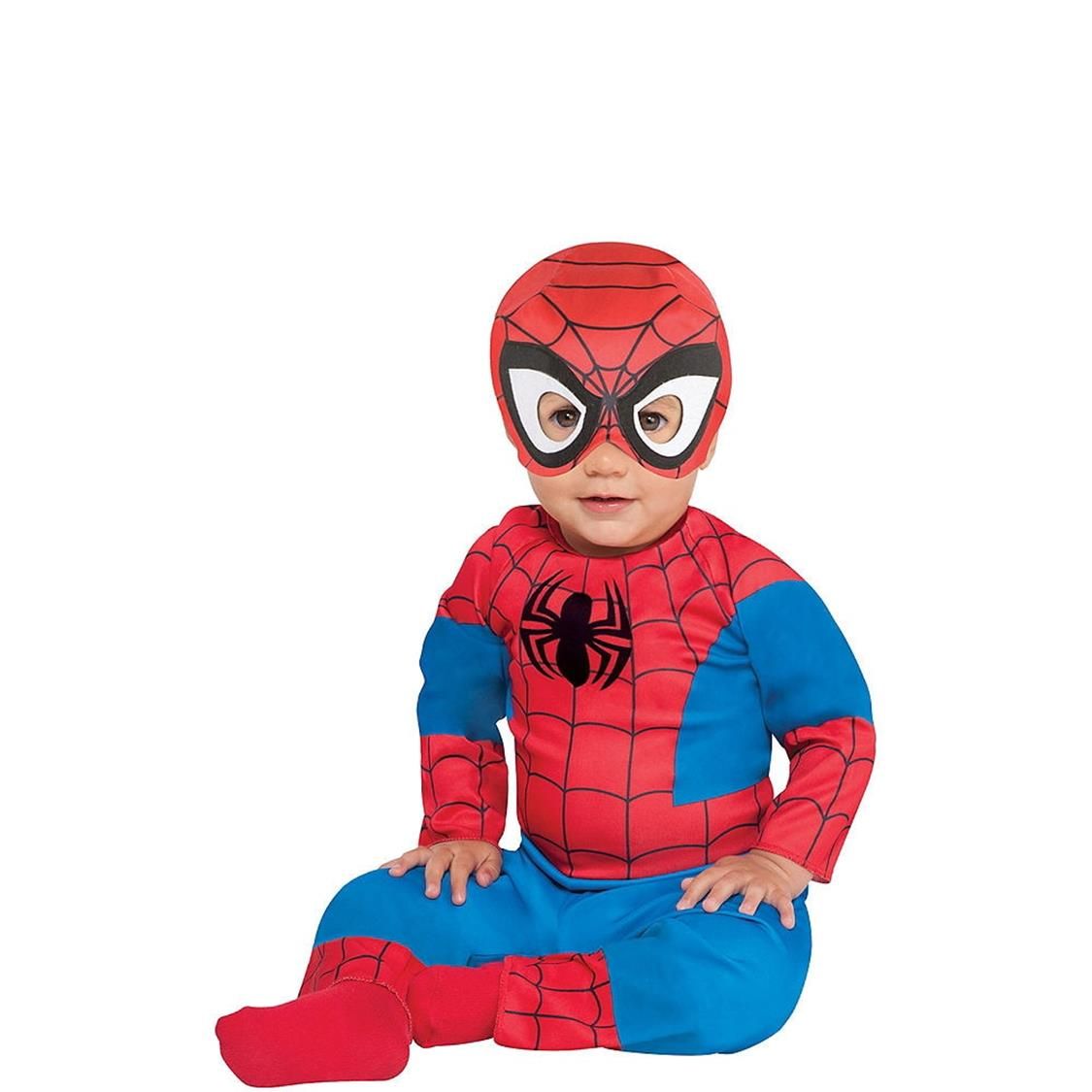 Infant Marvel Spider-Man Jumpsuit with Mask, Assorted Sizes