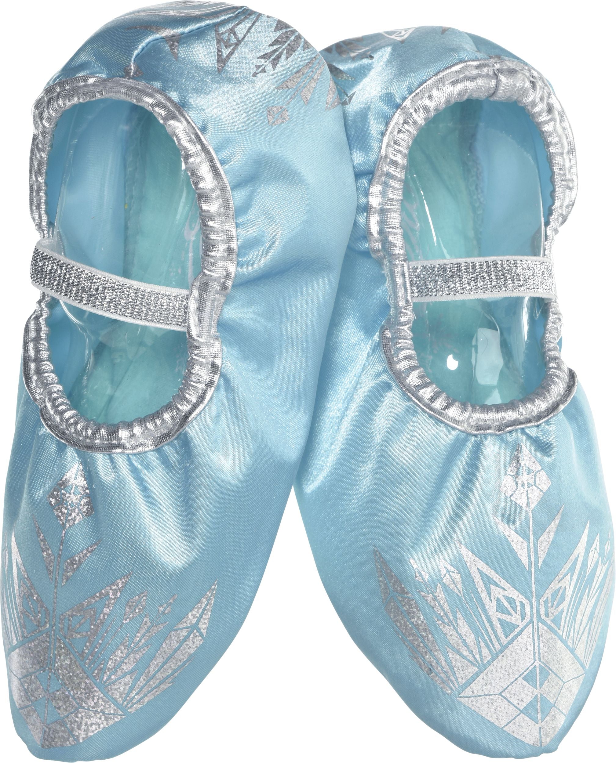 Disney Frozen Elsa Slipper Shoes, Kids, Blue/Silver, 7-inch