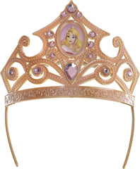 Sleeping Beauty Aurora Tiara, Wand Costume Accessories, Gold/Pink Kit