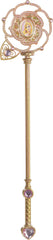 Sleeping Beauty Aurora Tiara, Wand Costume Accessories, Gold/Pink Kit