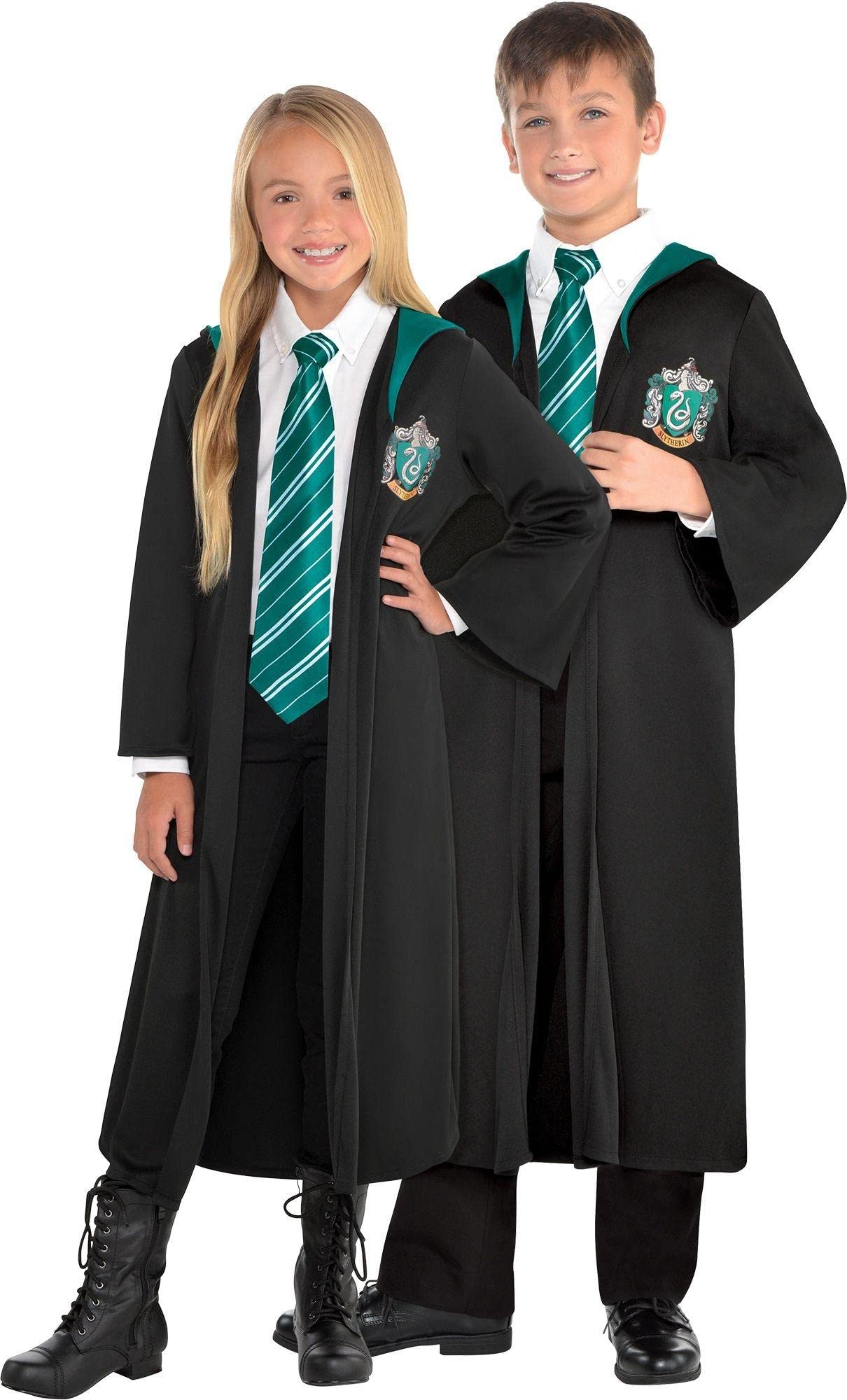Kids' Harry Potter Slytherin Robe, Green/Black, Assorted Sizes