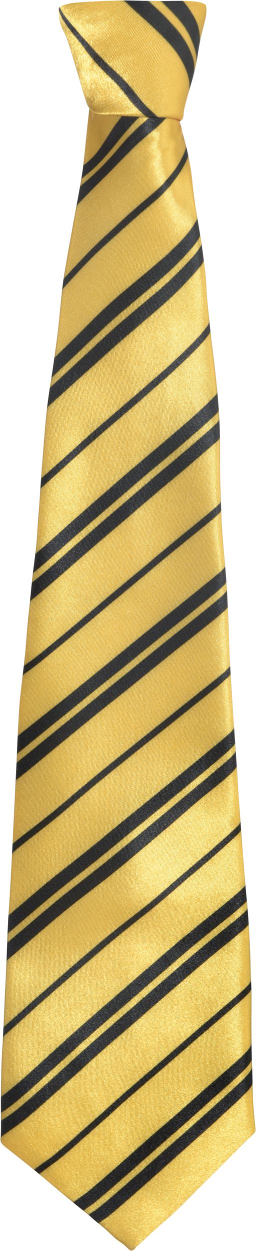 Harry Potter Hufflepuff Neck Tie, Yellow/Black Striped, One Size
