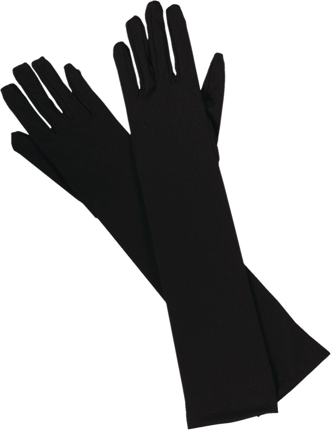 Kids' Elbow Long Gloves, Black, One Size, Wearable Costume Accessory