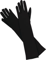 Kids' Elbow Long Gloves, Black, One Size, Wearable Costume Accessory