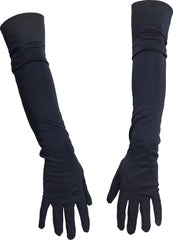 Adult Elbow Long Gloves, Black, One Size, Wearable Costume Accessory